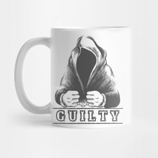 Man in Hood in Handcuffs Mug